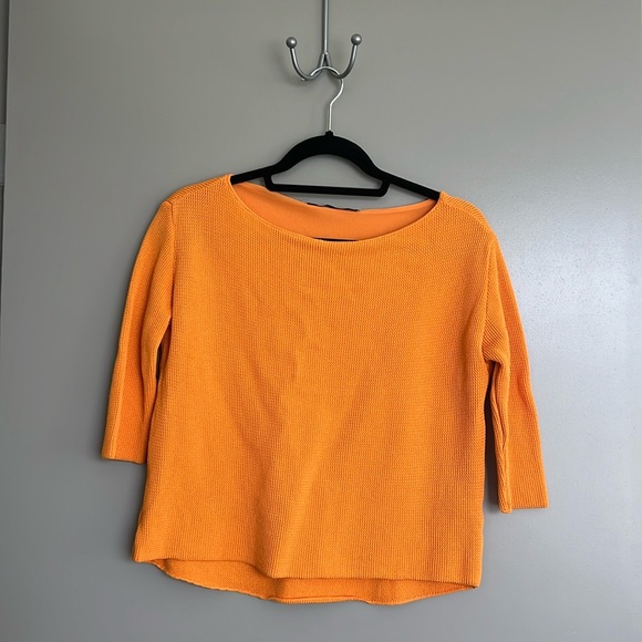 Zara Orange Blouse - Picture 1 of 3